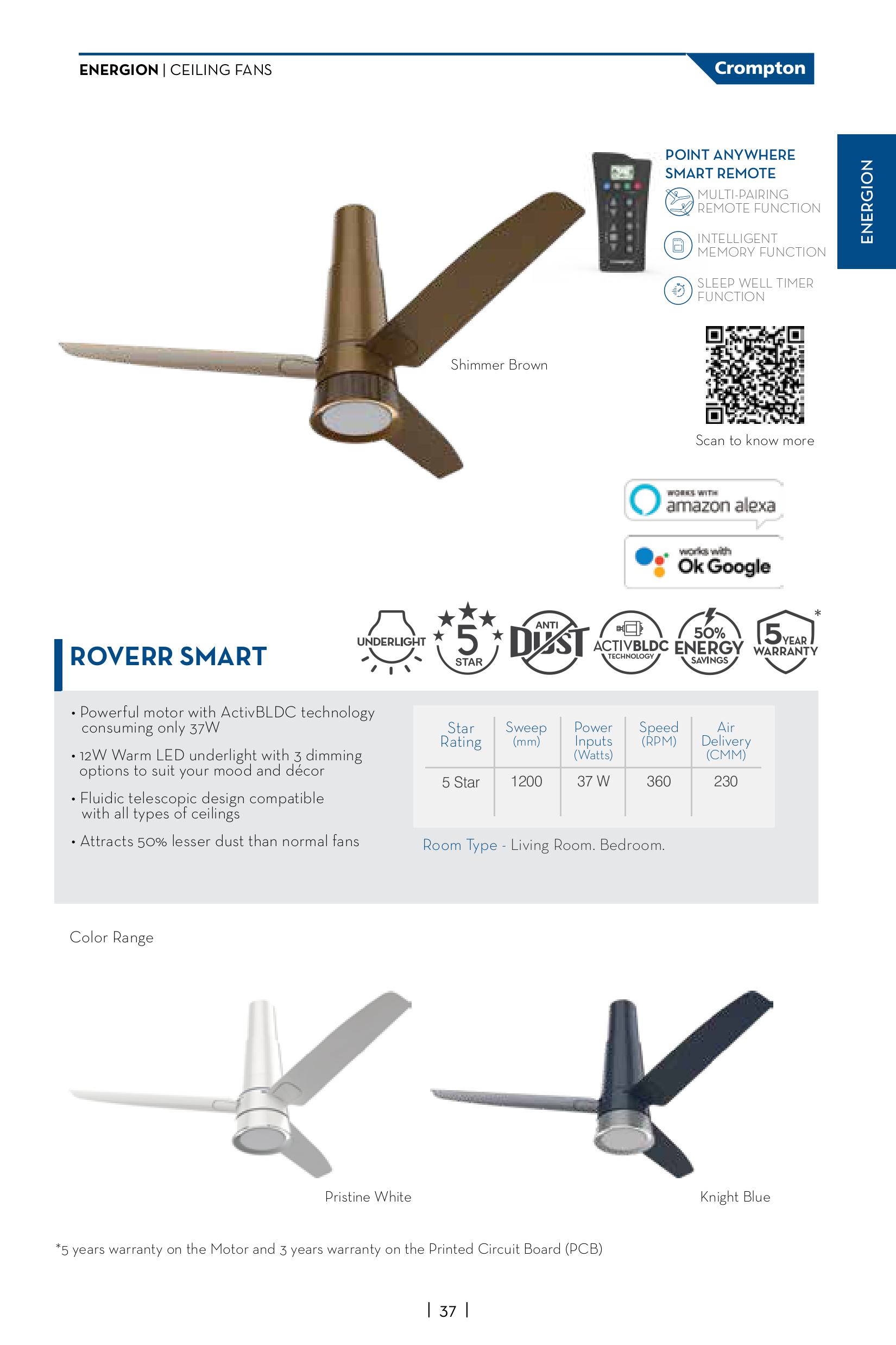 Crompton Roverr Smart Under Light Alexa Model